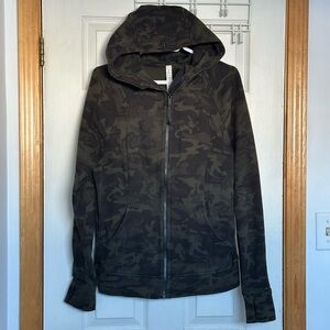 Ladies size 12 Camo Lululemon Scuba Hoodie